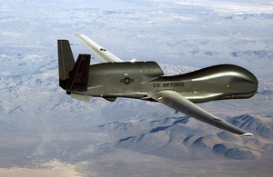 United States Air Force Global Hawk remotely-piloted aircraft in flight (library image) [Picture: Courtesy US Air Force]
