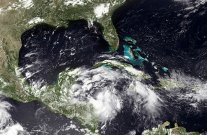 Hurricane in Gulf of Mexico