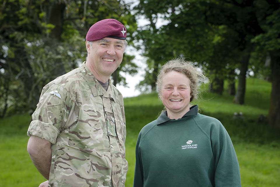 Lieutenant Colonel Peter Hollins and Carol Evans