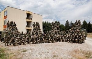 1 SCOTS and Minister David Lidington in Bosnia and Herzegovina