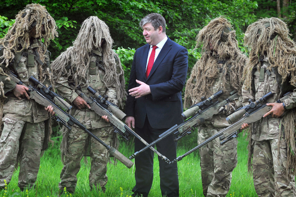 Alistair Carmichael at Glencorse Barracks