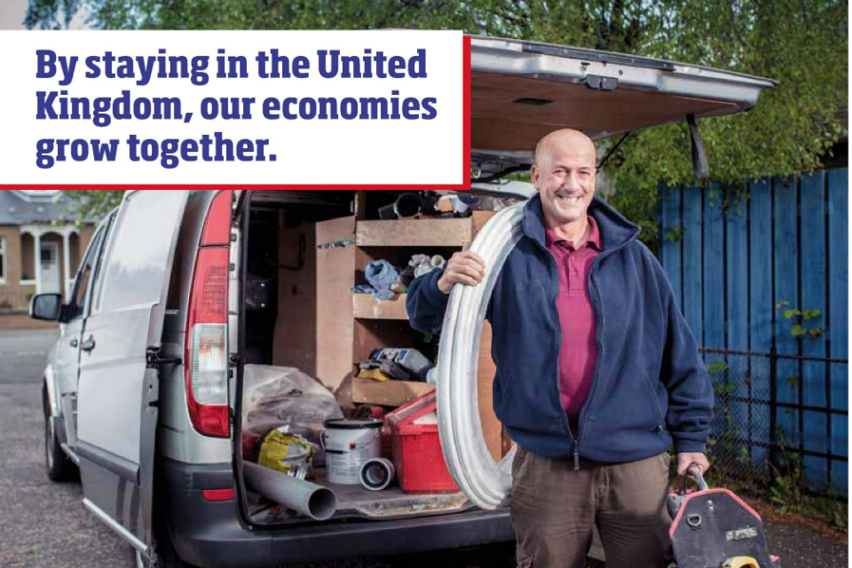 Workman with van
