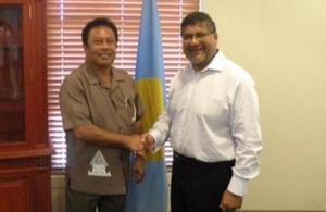 British Ambassador Asif Ahmad with Palau President HE Tommy Remengesau Jr