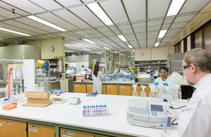 Sample texting at a Government Chemist laboratory