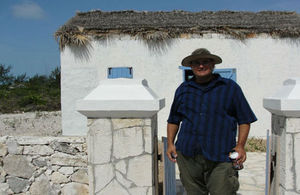 Brian Naqqi Mann is in charge of the new wise water garden at the TCI National Museum’s historically accurate recreation of a typical 1800s Caicos family dwelling.