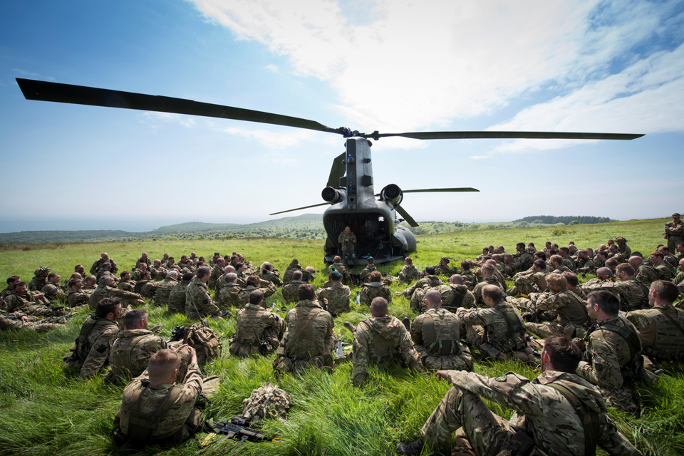 Helicopter safety briefing