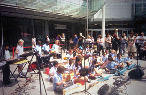 Performers from Western House Primary School at the Slough Big Gig 2013