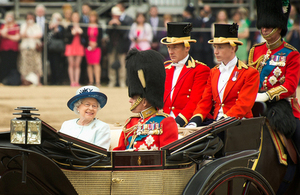 Her Majesty The Queen and the Duke of Edinburgh [Picture: Sergeant Paul Shaw, Crown copyright]