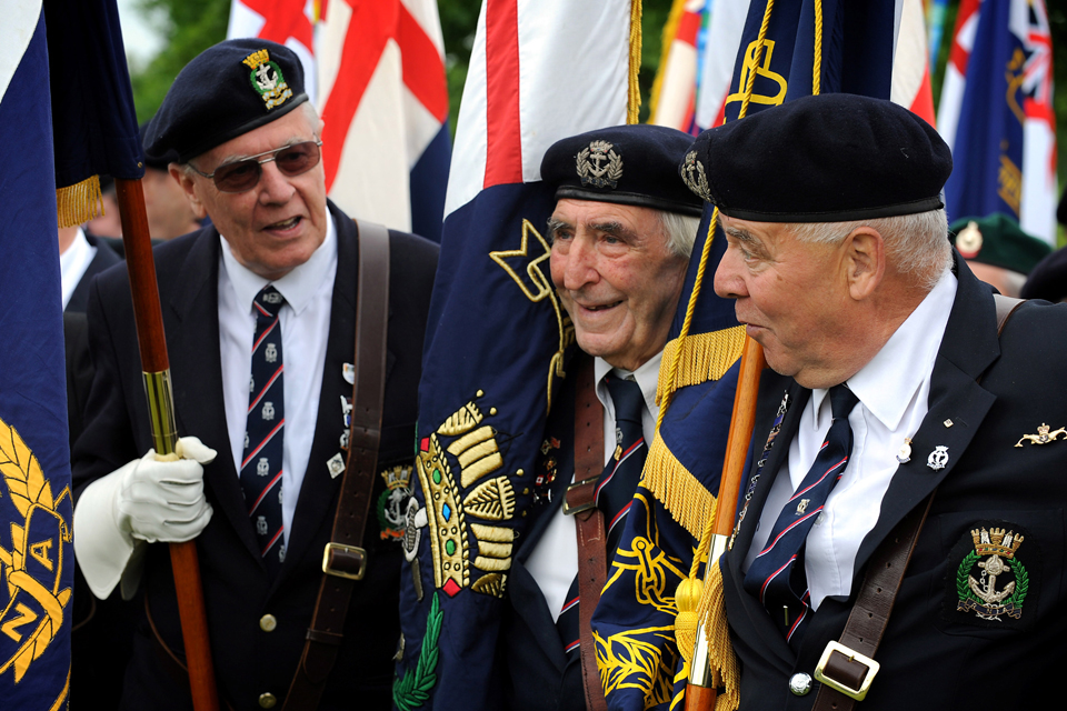 Veterans at the memorial unveiling ceremony