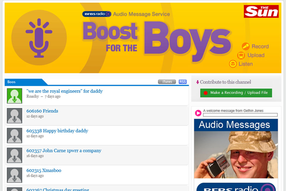 Boost for the Boys website screenshot