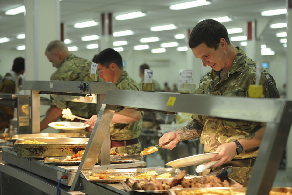 Camp Bastion's dining facility