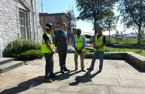 Kris Hopkins visits the Mount Wise development in Plymouth