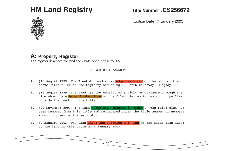 HM Land Registry plans title plan (practice guide 40, supplement 5) GOV.UK