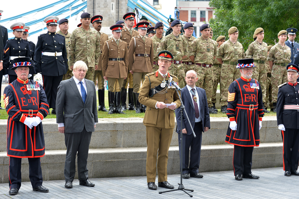 Armed Forces Day flag-raising ceremony 