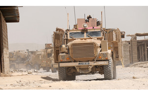 A Mastiff armoured patrol vehicle