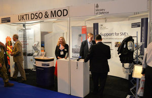 UKTI DSO/MoD stand at Seawork International 2014