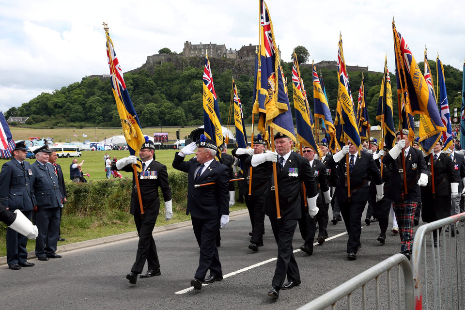 Veterans on parade