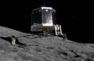 Artist's impression of Philae lander on comet 67P