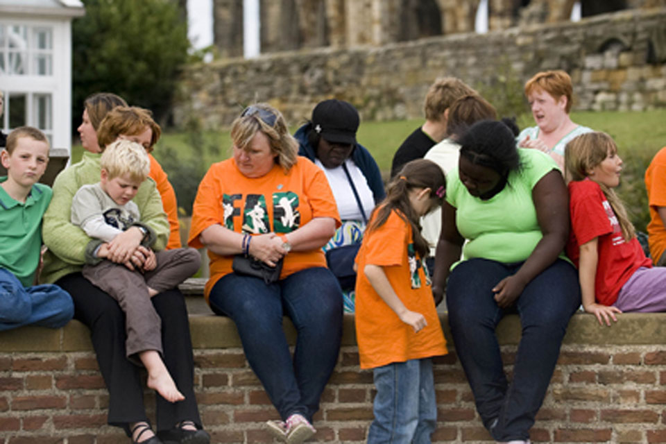 Families at Whitby Youth Hostel during the FAB-organised activity break