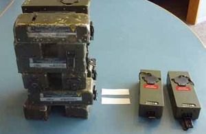 The old (left) and new batteries (right)