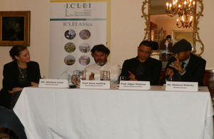 Participants at the launch of the State of African Cities 2014 Report