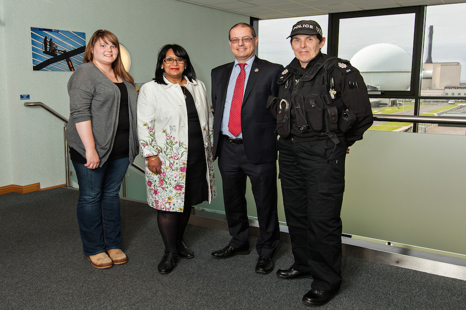 Baroness Verma pictured with Gillian Spence