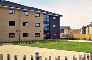 The new accommodation block at RAF Wyton [Picture: Crown copyright]