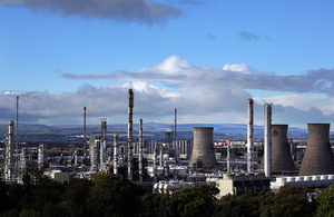 Grangemouth in Falkirk, Scotland.