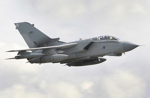 A Tornado GR4 from RAF Marham