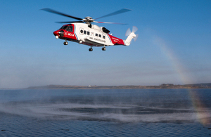 Coastguard helicopter