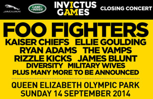 Invictus Games closing ceremony line up