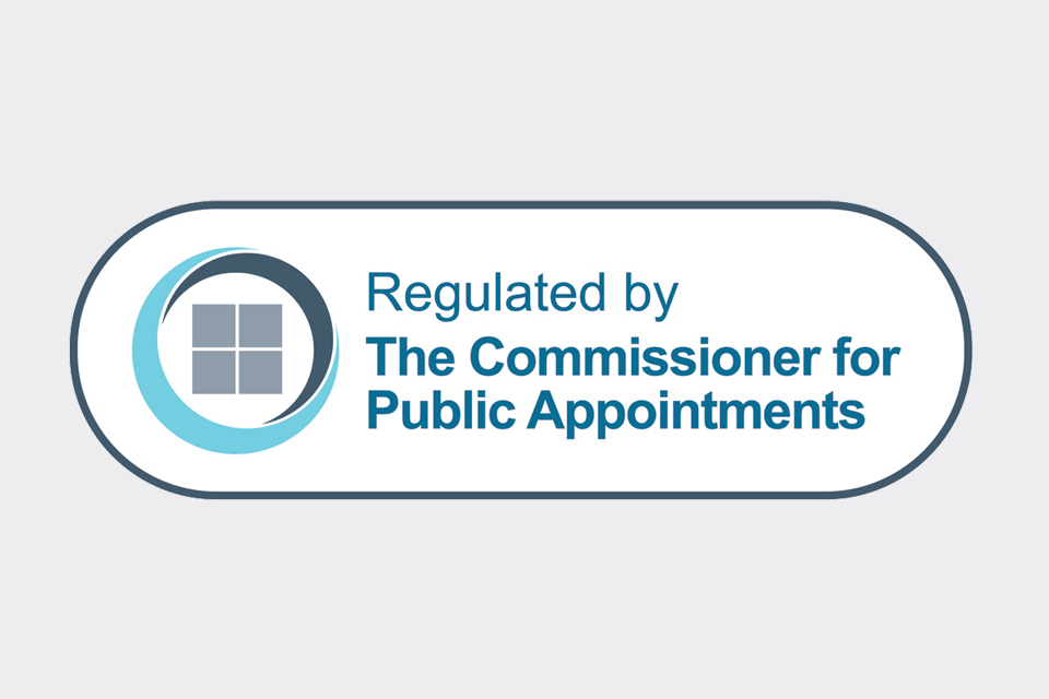 This appointment process is regulated by the Commissioner for Public Appointments