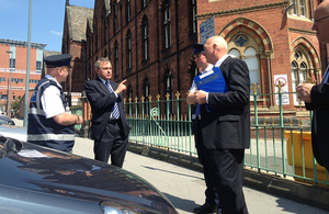 Robert Goodwill on Blue Badge patrol