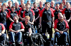 Prince Harry with the British Armed Forces team for the Invictus Games [Picture: Copyright tvcgroup.com]