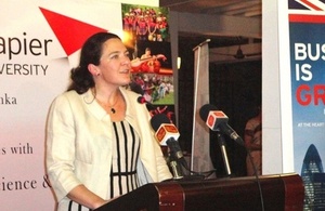 British Deputy High Commissioner Laura Davies
