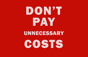 Don't pay unnecessary costs