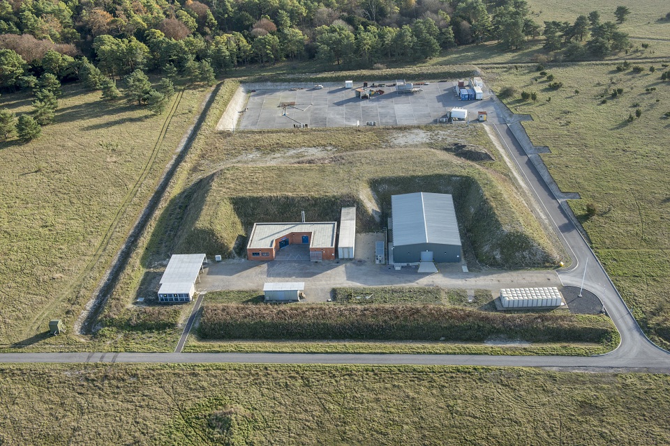 An aerial view of the HME Facility