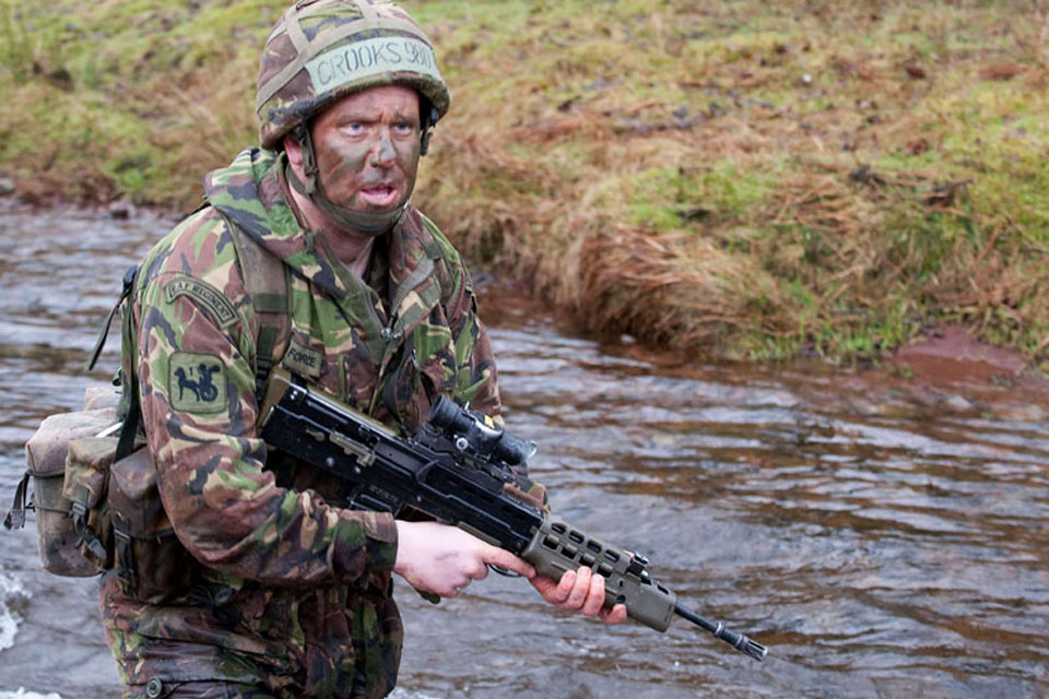 Leading Aircraftman Lee Crooks was a professional footballer with Manchester City for six years