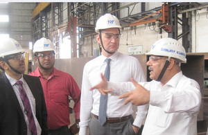 Scott Furssedonn-Wood at Tata Steel in Jamshedpur