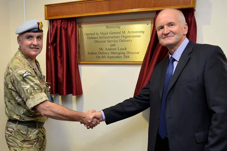 Major General Mark Armstrong and Andy Leach