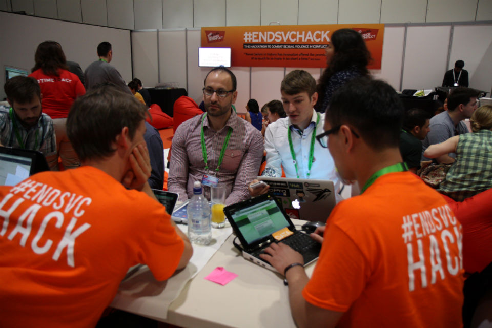 Coders at the FCO hackathon