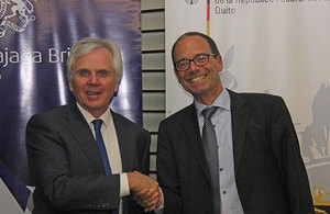 HMA Patrick Mullee and Chargé de Affaires, Ronald Munch