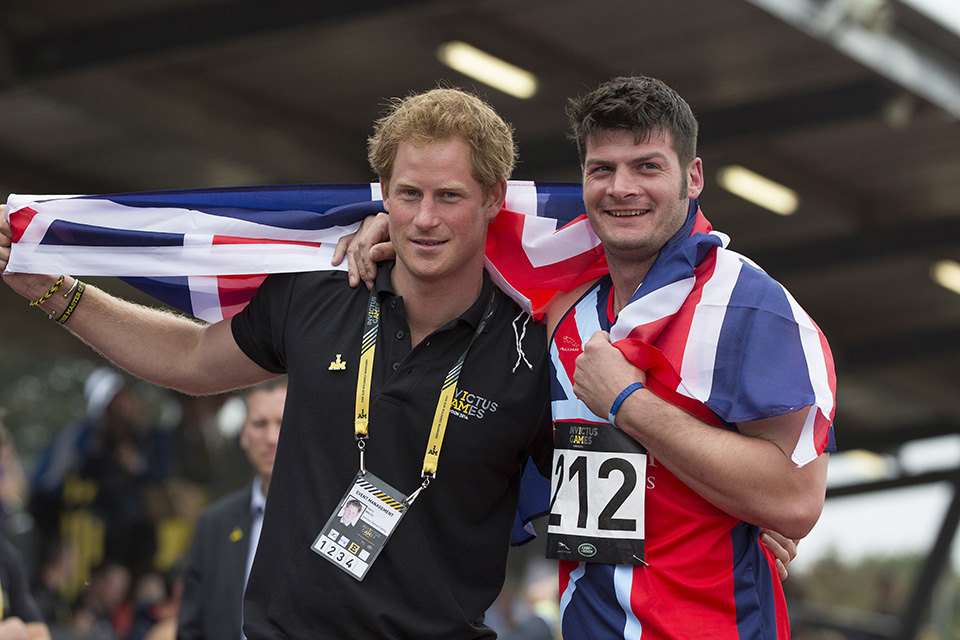 Prince Harry with Captain David Henson 