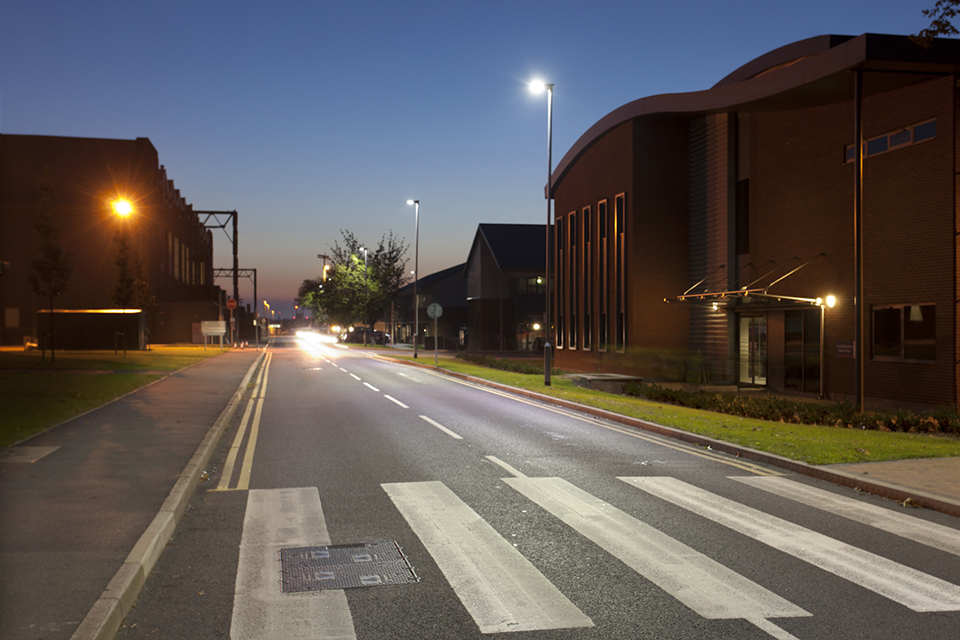 New street lighting at RAF Northolt