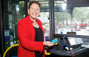 Baroness Kramer on bus