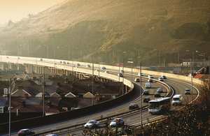 Image of vehicles on a motorway