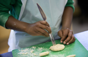 Student baking