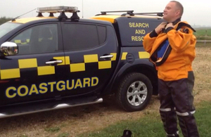 Coastguard getting changed.