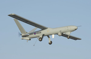 Watchkeeper in flight over Afghanistan [Picture: Corporal Mark Larner, Crown copyright]