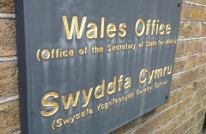 Wales Office sign